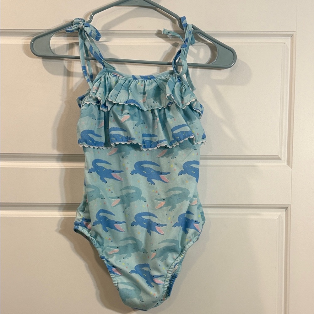 Smockingbird alligator swimsuit size 8
